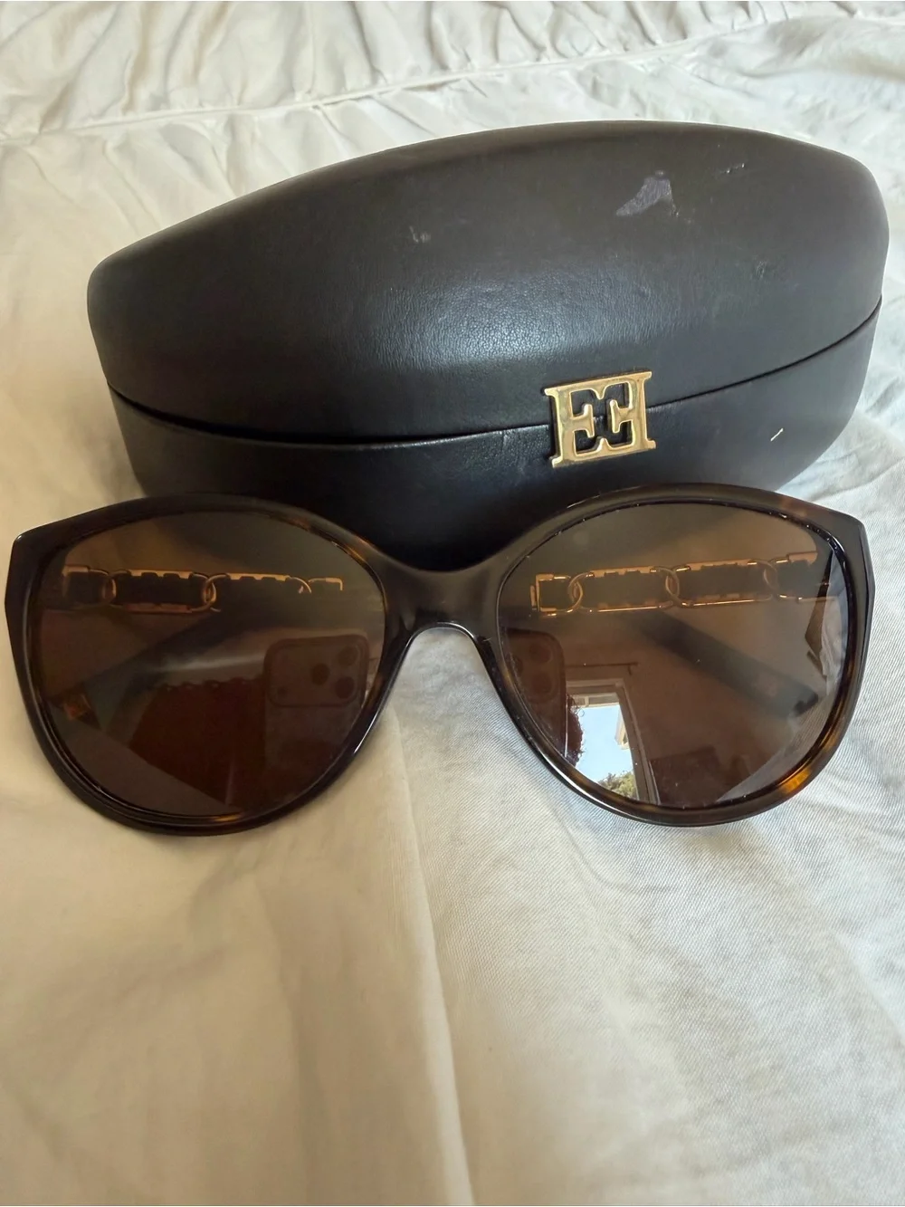 Escada Women's Brown Tortoiseshell Sunglasses